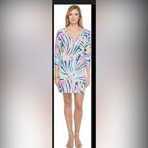 Lilly Pulitzer Indigo Sea Dreamin Cori Dress L